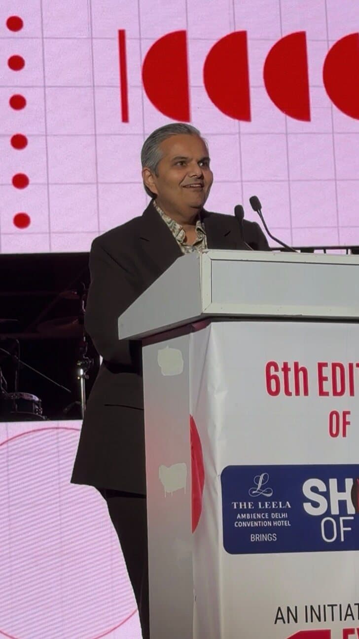Kalpesh Kinariwala speaking at Shows of India 2026, Delhi