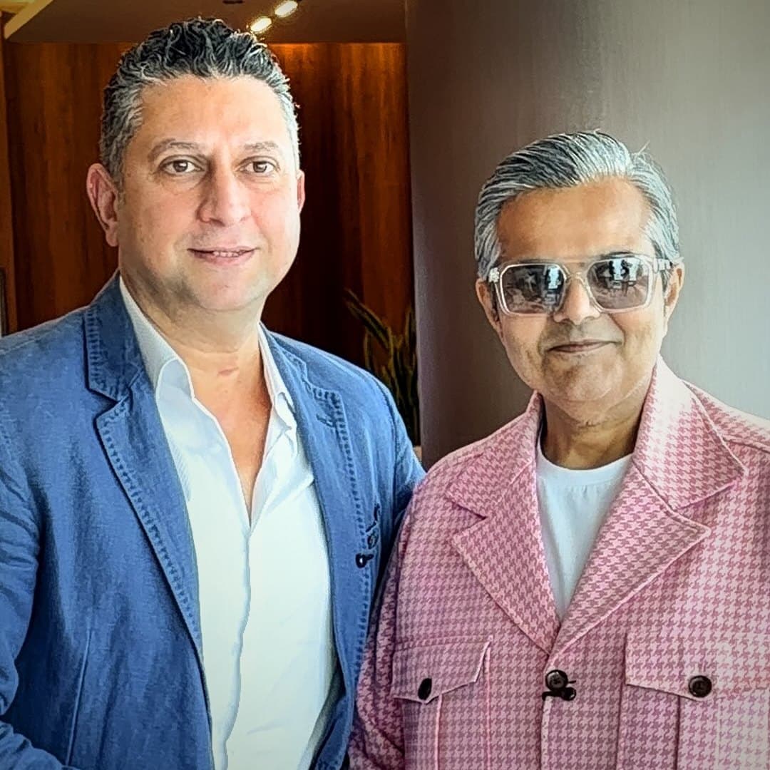 Kalpesh Kinariwala with a business partner